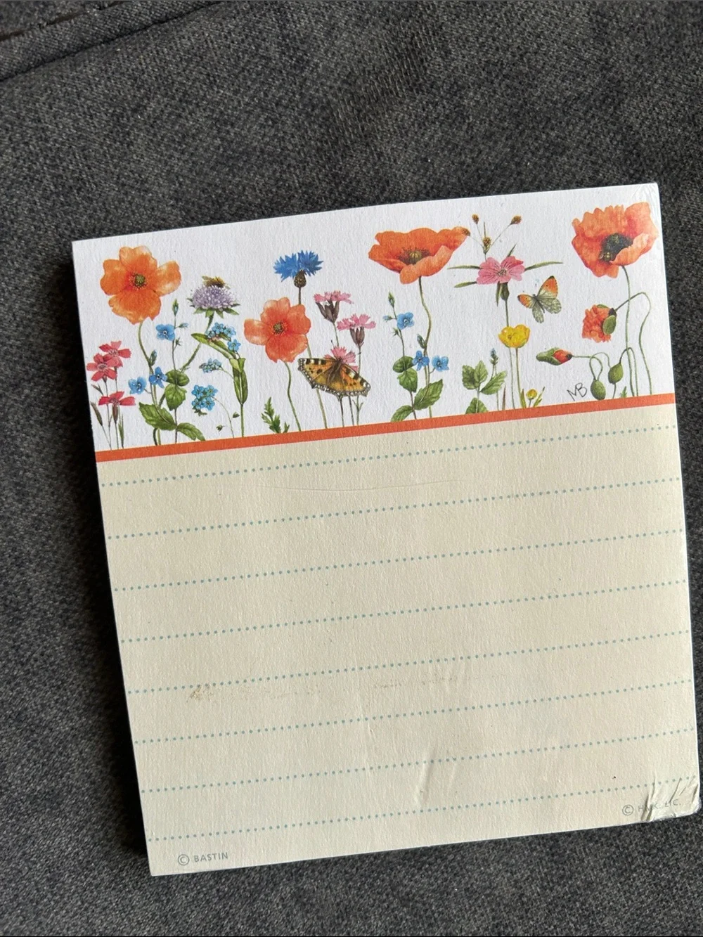 Floral Bouquet Hardcover Planner Journal Notepad Stationary set (cream/Red)